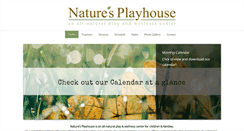 Desktop Screenshot of naturesplayhouse.com