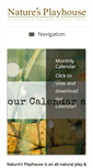 Mobile Screenshot of naturesplayhouse.com