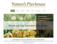 Tablet Screenshot of naturesplayhouse.com